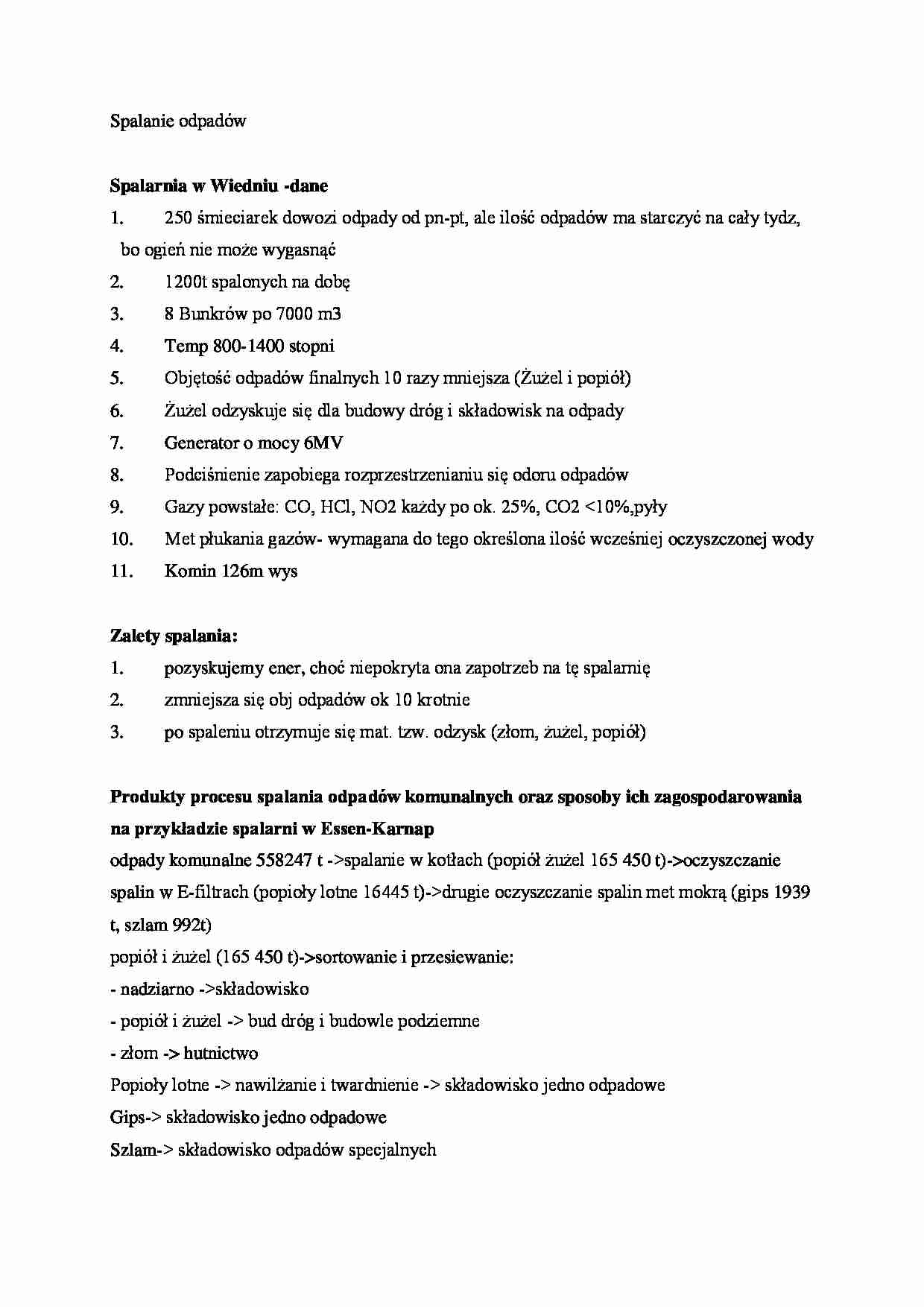 spalanie odpadów - omówienie - strona 1