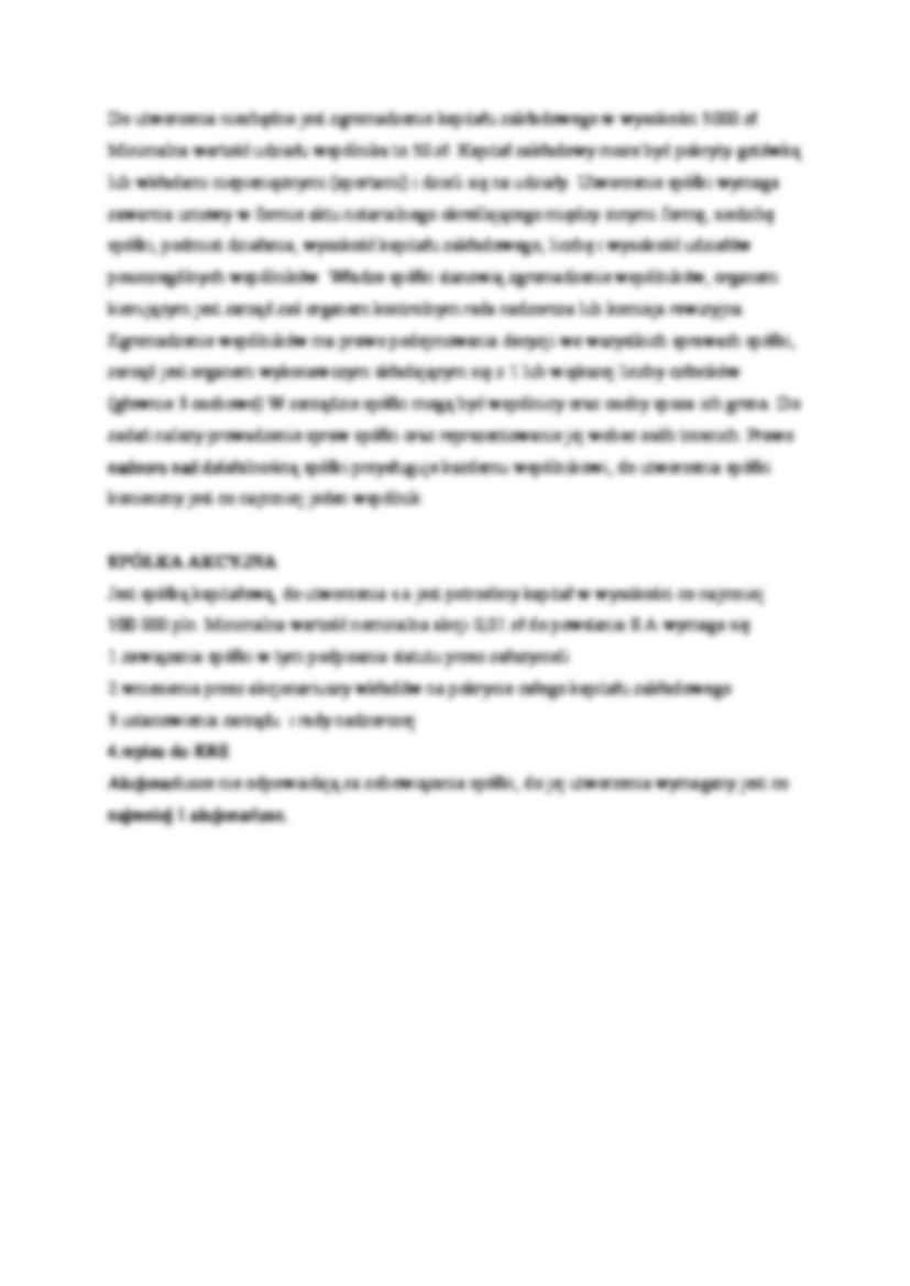 Formy organizacyjne spółek - omówienie - strona 3