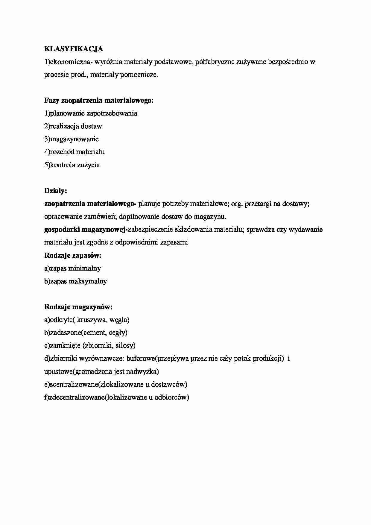 Klasyfikacja ekonomiczna - omówienie - strona 1