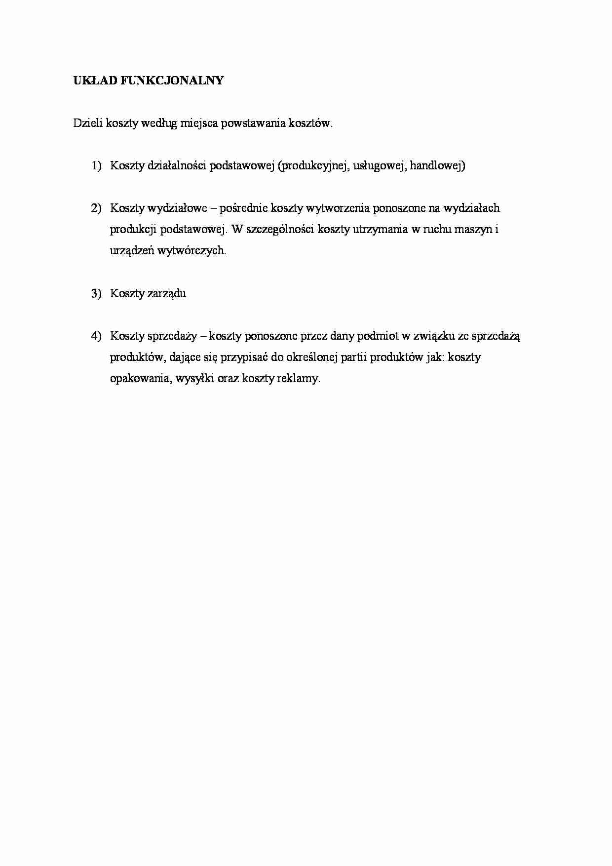 Układ funkcjonalny - omówienie - strona 1