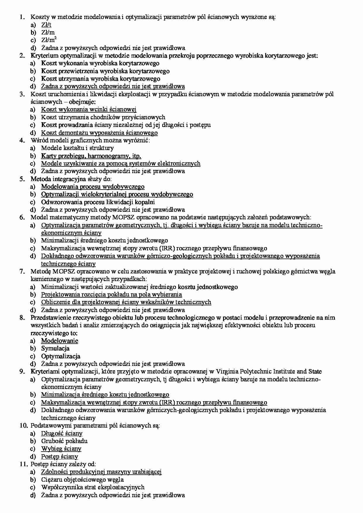 Modelowanie obiektowe - test na egzamin - strona 1