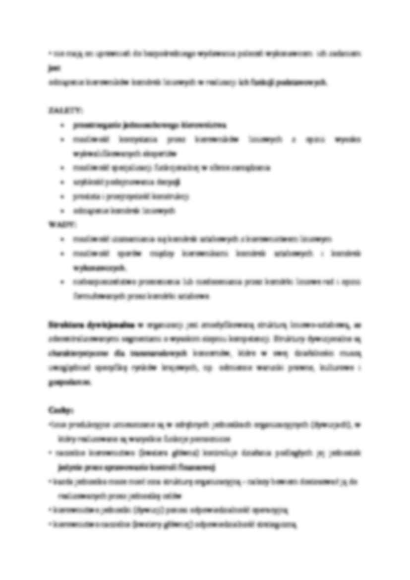 Typy struktur organizacyjnych - omówienie  - strona 3