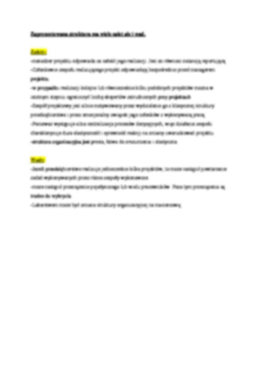 Tradycyjna organizacja zespołów - omówienie - strona 2