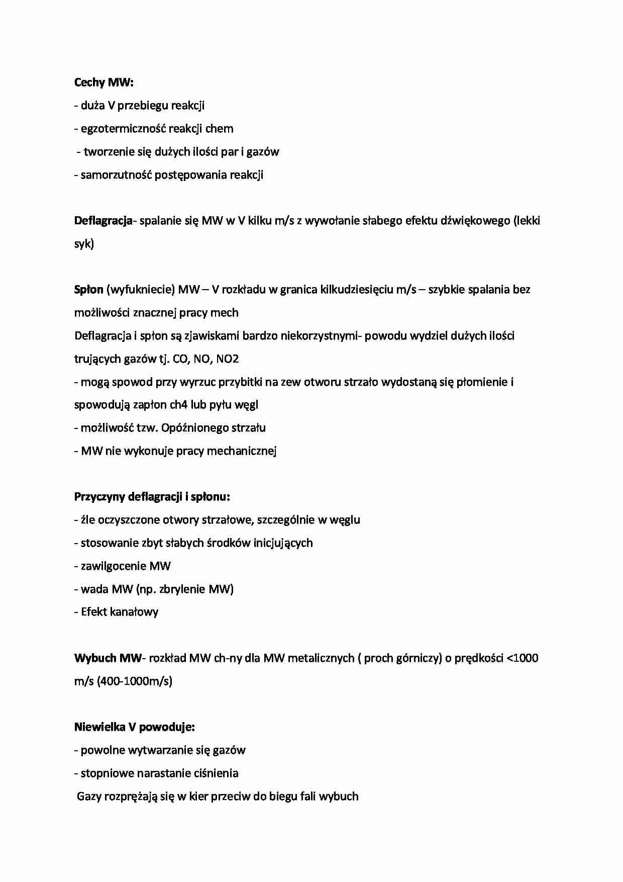 materiały wybuchowe - omówienie - strona 1