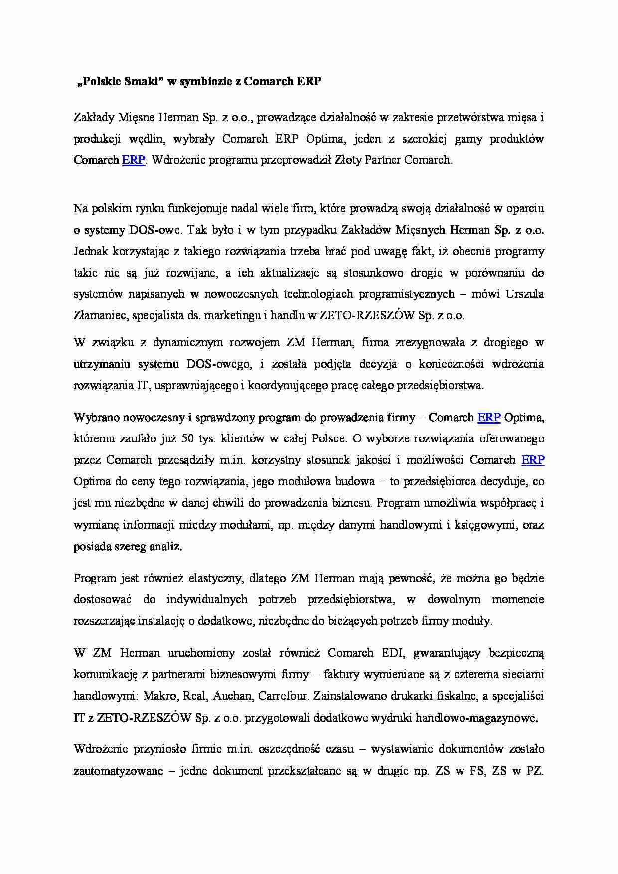 Referat - symbioza firm - strona 1