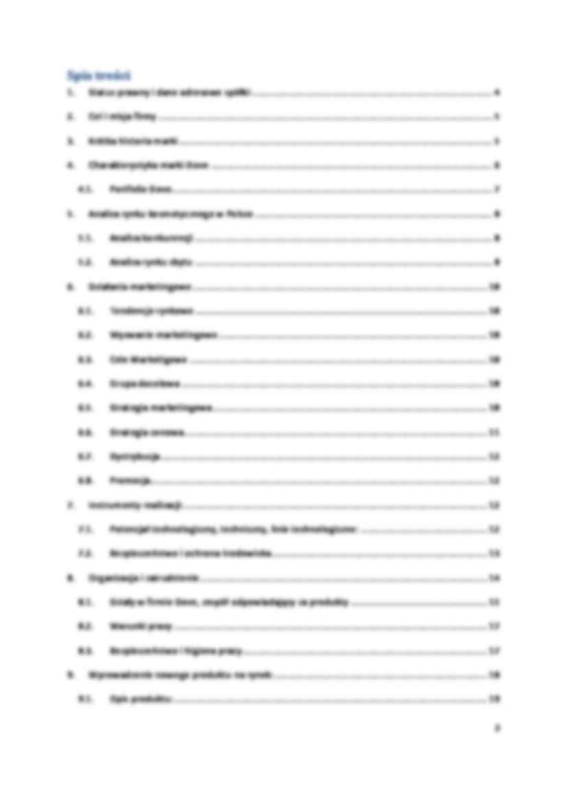 Wprowadzenie produktu innowacyjnego na rynek - projekt - strona 2