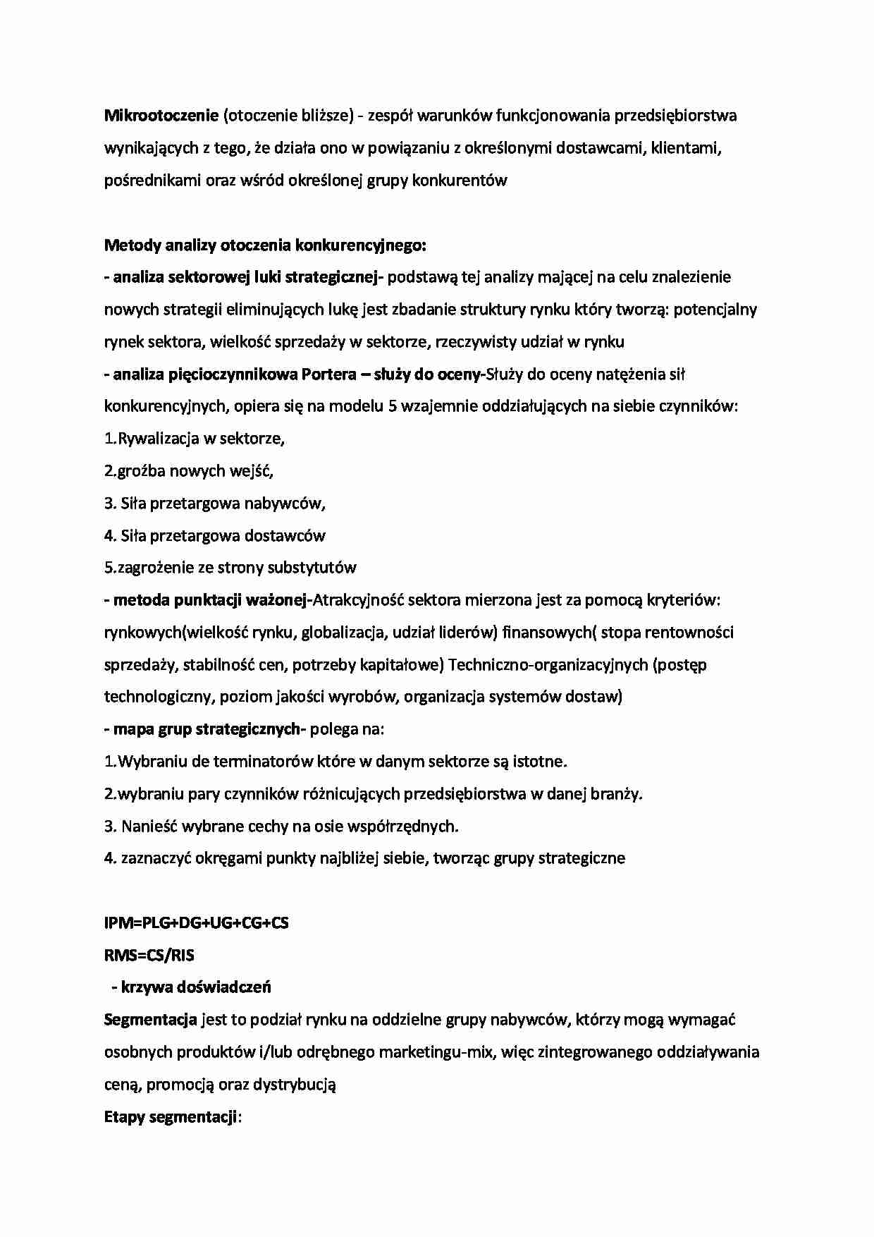 Mikrootoczenie - omówienie zagadnienia - strona 1