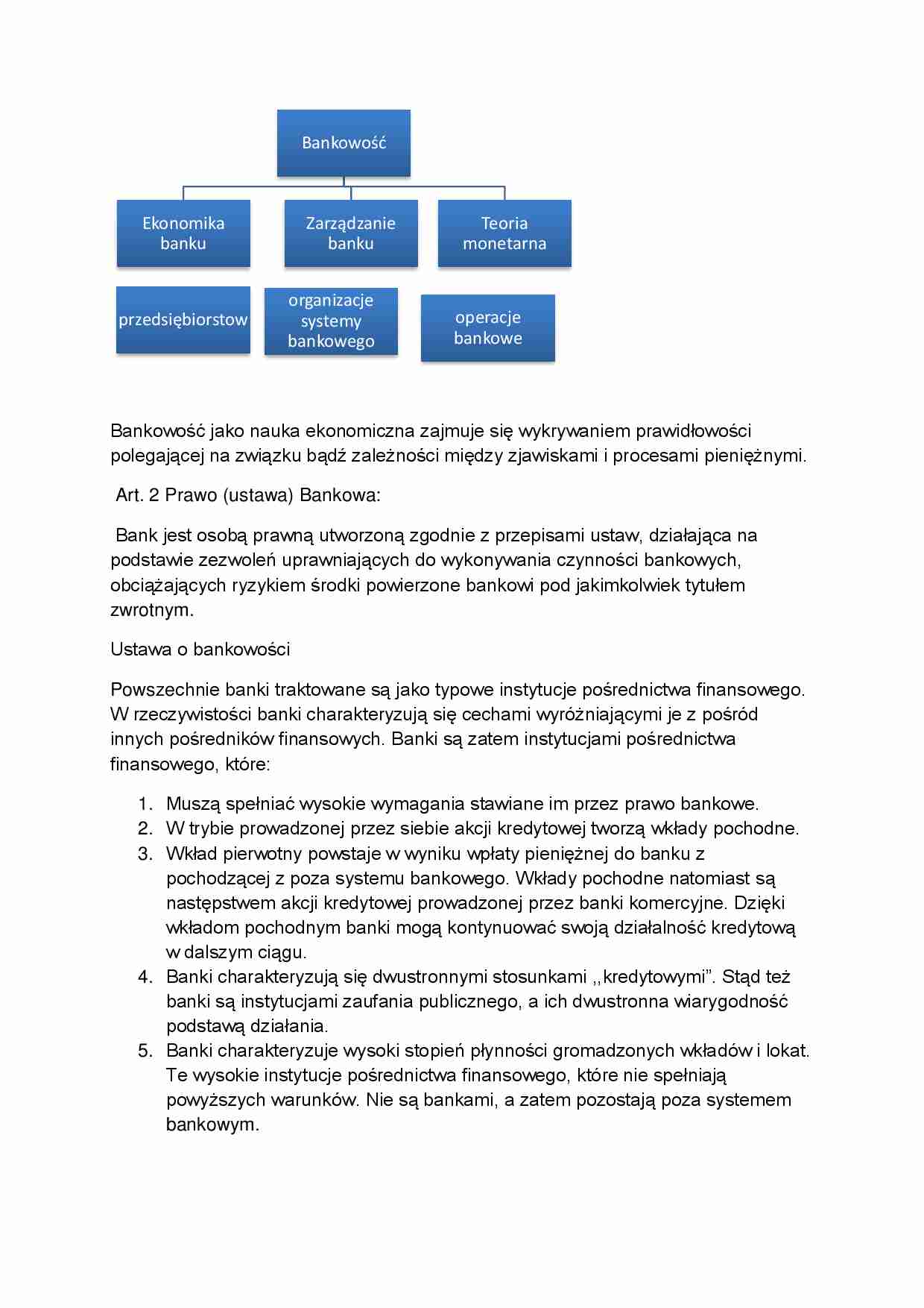 bankowość notatki 1 sem fijał - strona 1
