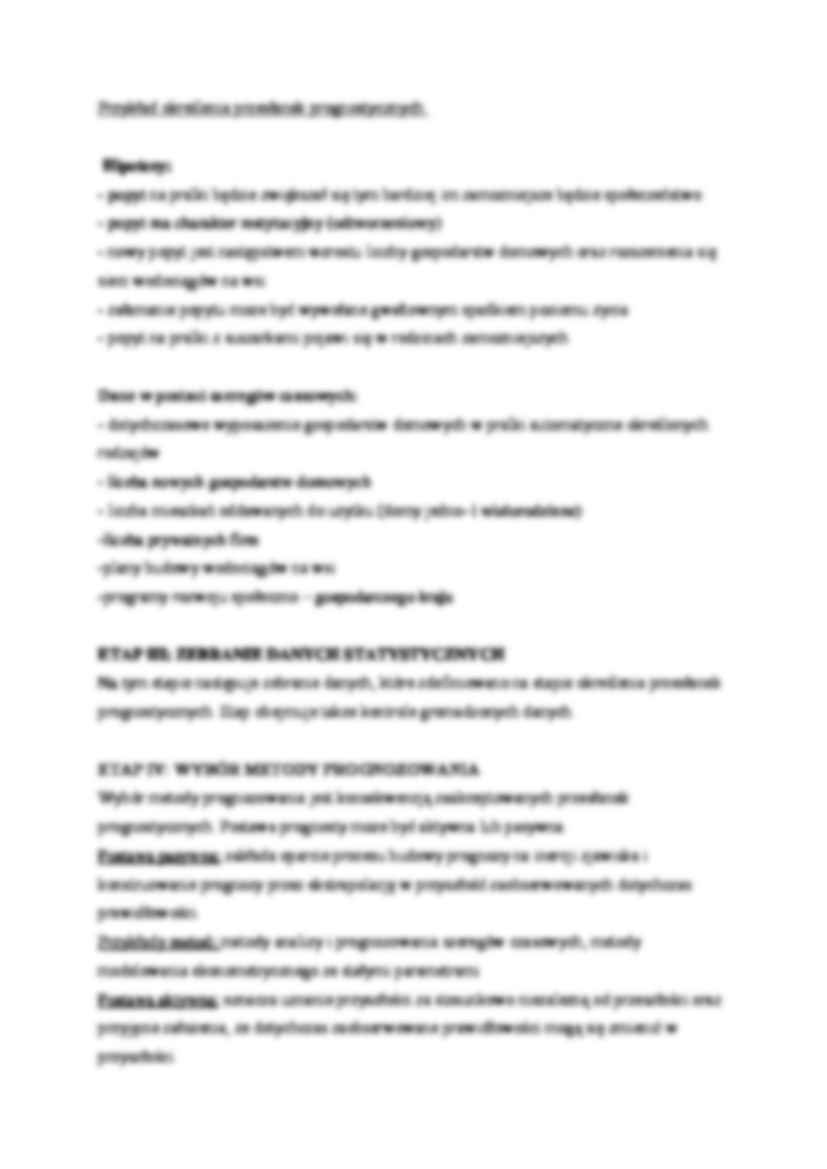 Etapy prognozowania - omówienie - strona 2