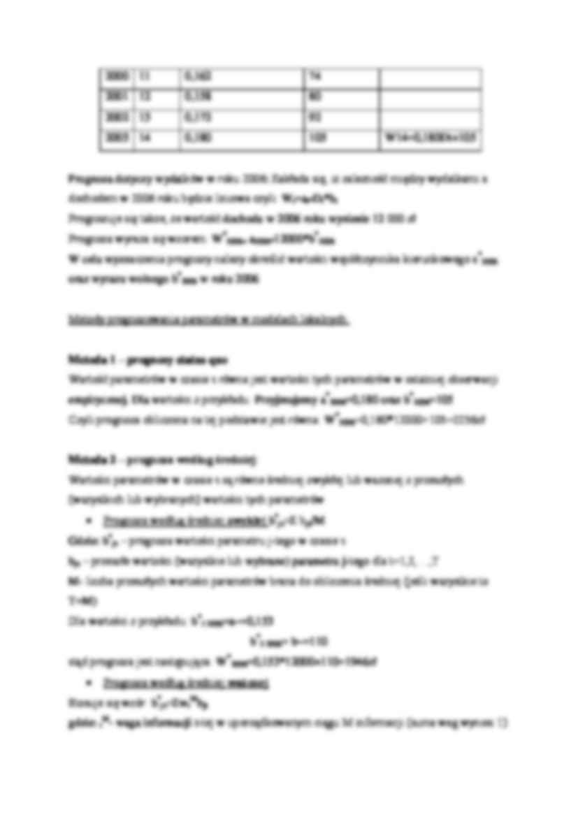 Prognozowanie na podstawie modelu lokalnego  - omówienie - strona 2