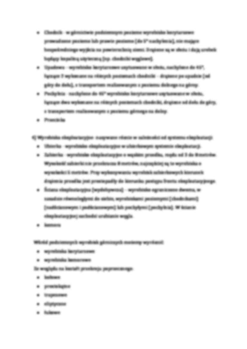 Rodzaje wyrobisk w kopalniach podziemnych - omówienie  - strona 2