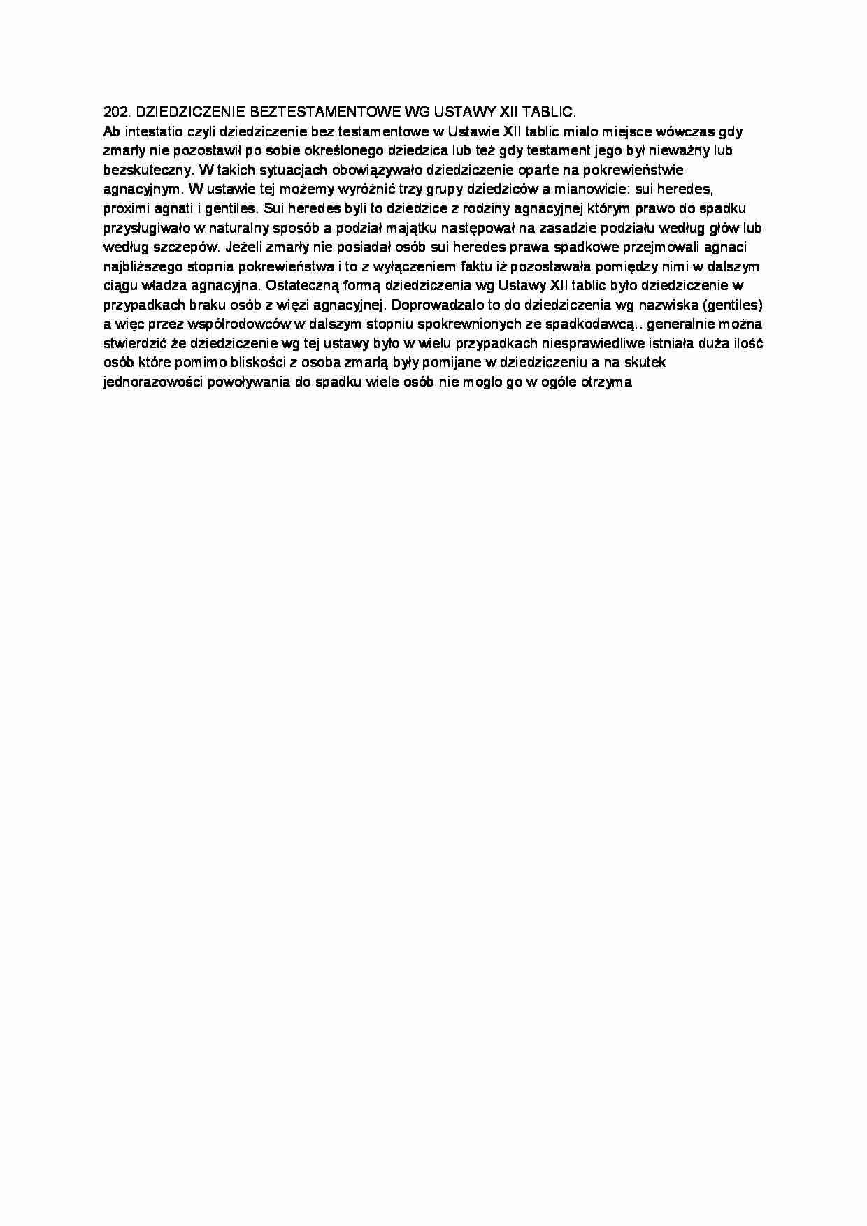dziedziczenie bez testamentowe - omówienie  - strona 1