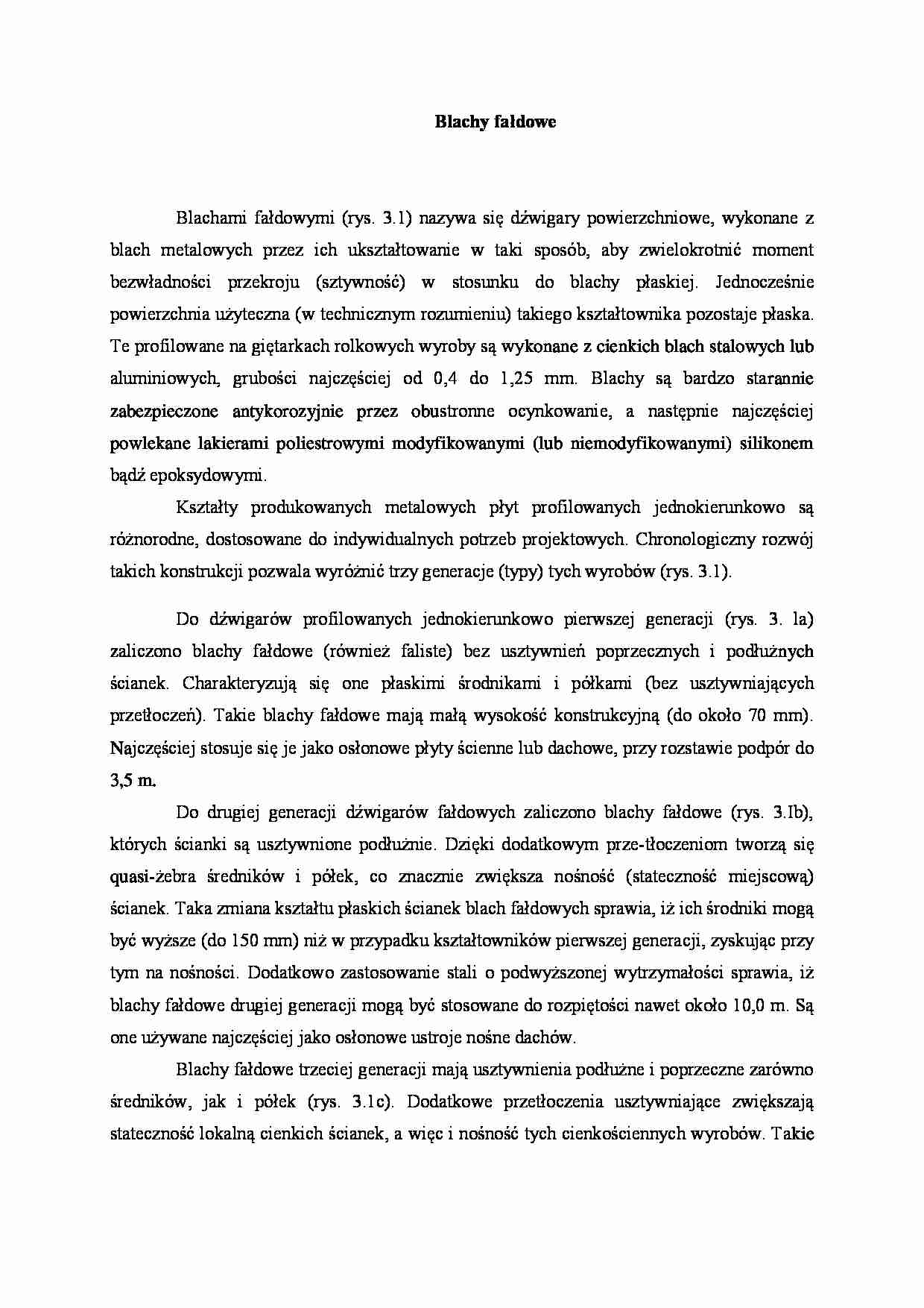 Blachy fałdowe - wykład - strona 1