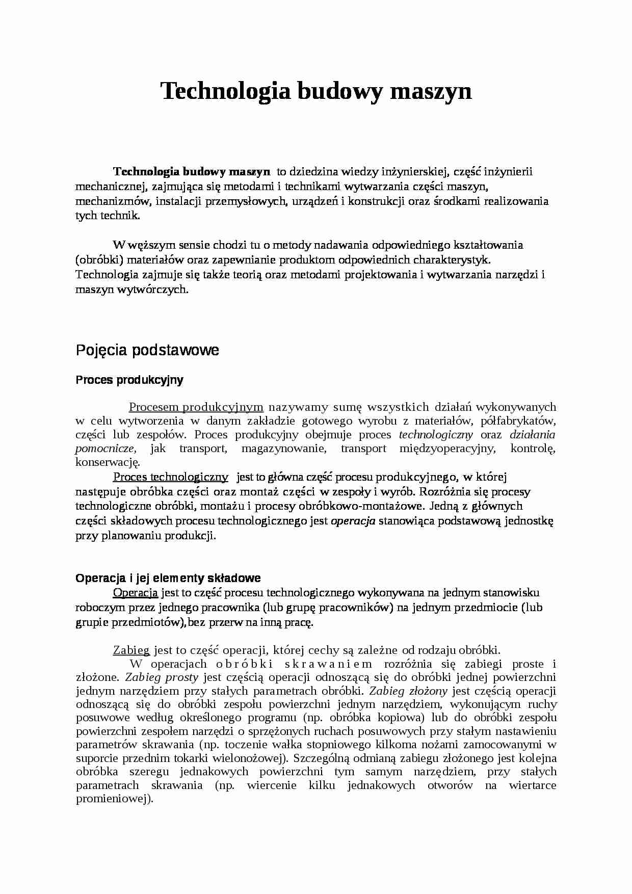 Materiałoznastwo - Technologia budowy maszyn - strona 1