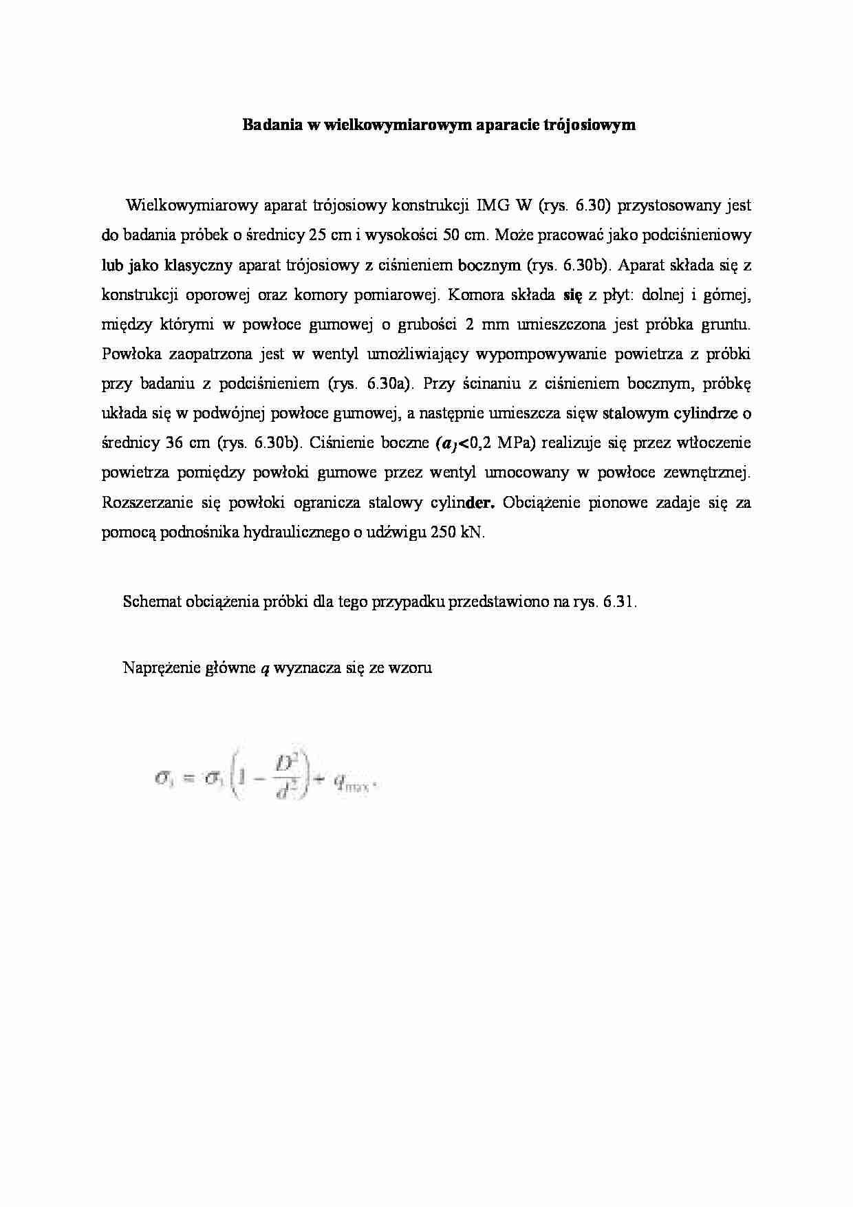 Badania w wielkowymiarowym aparacie trójosiowym - wykład - strona 1