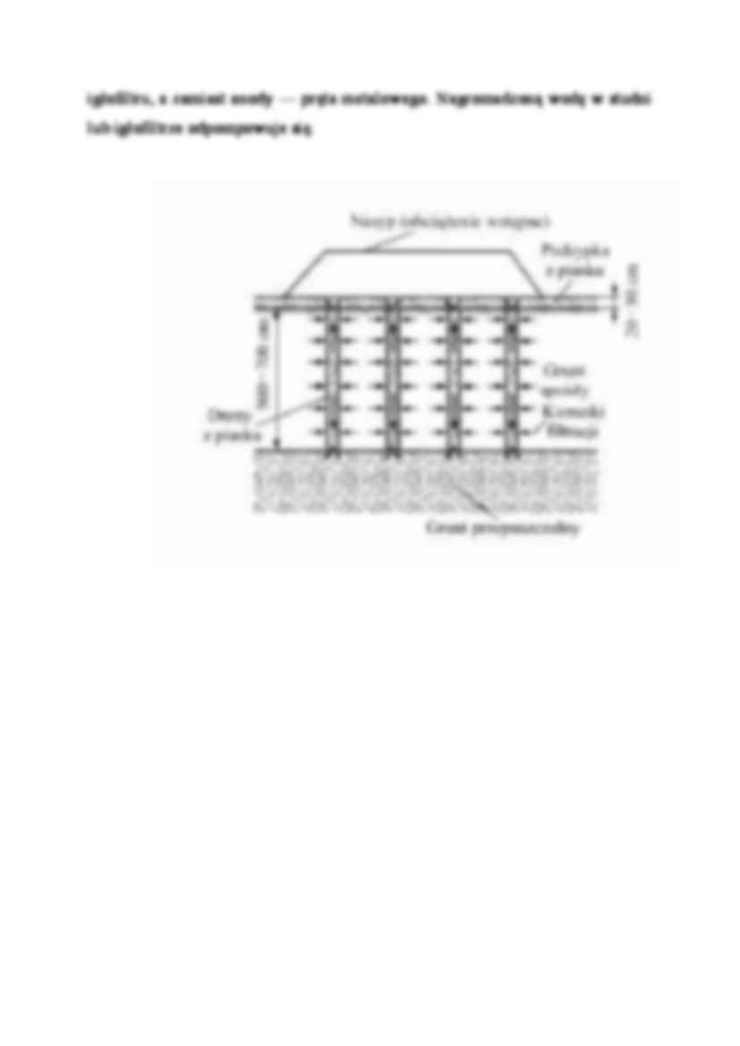 Dreny pionowe i metoda elektroosmozy - wykład - strona 2