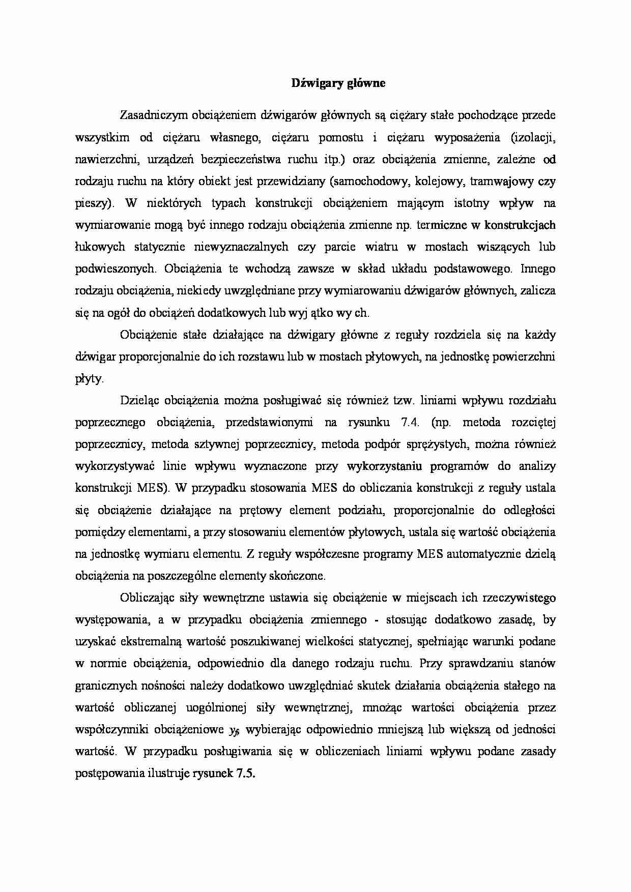 Dźwigary główne obciążenia - wykład - strona 1
