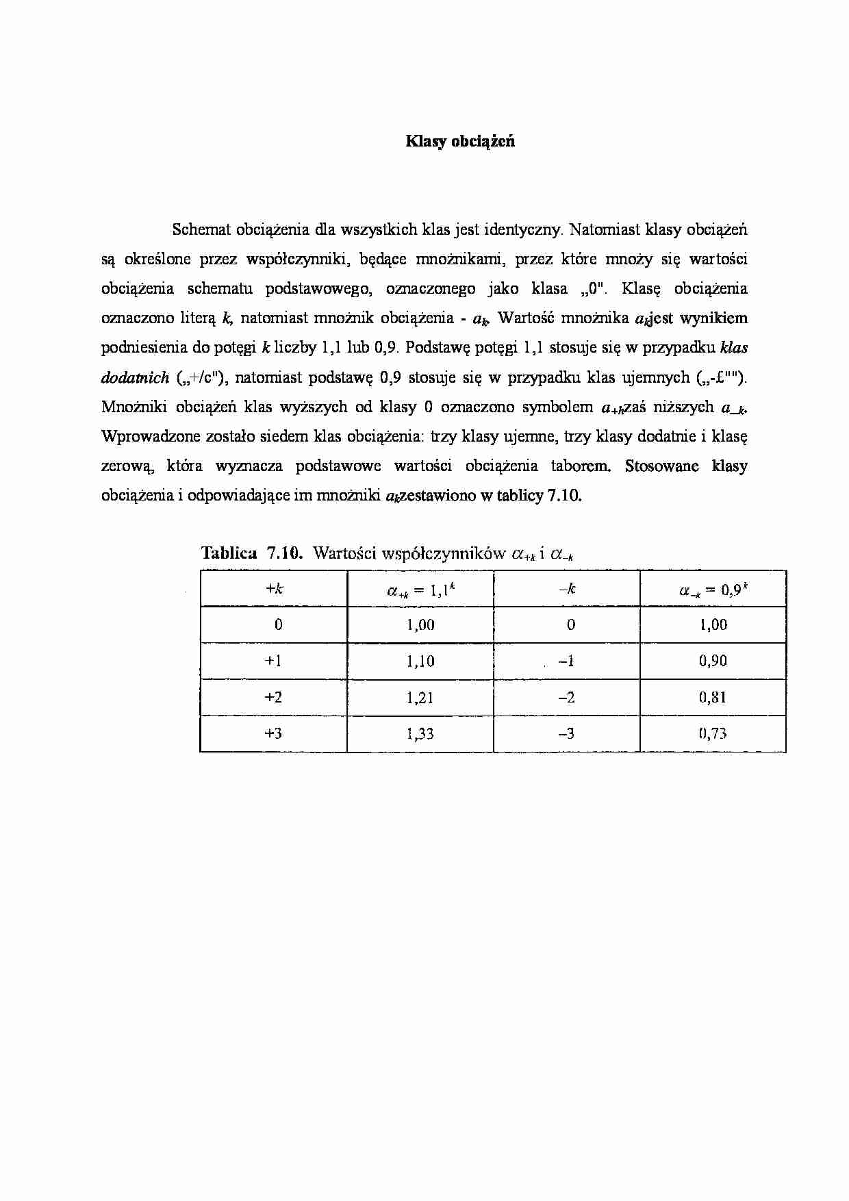 Klasy obciążeń - wykład - strona 1