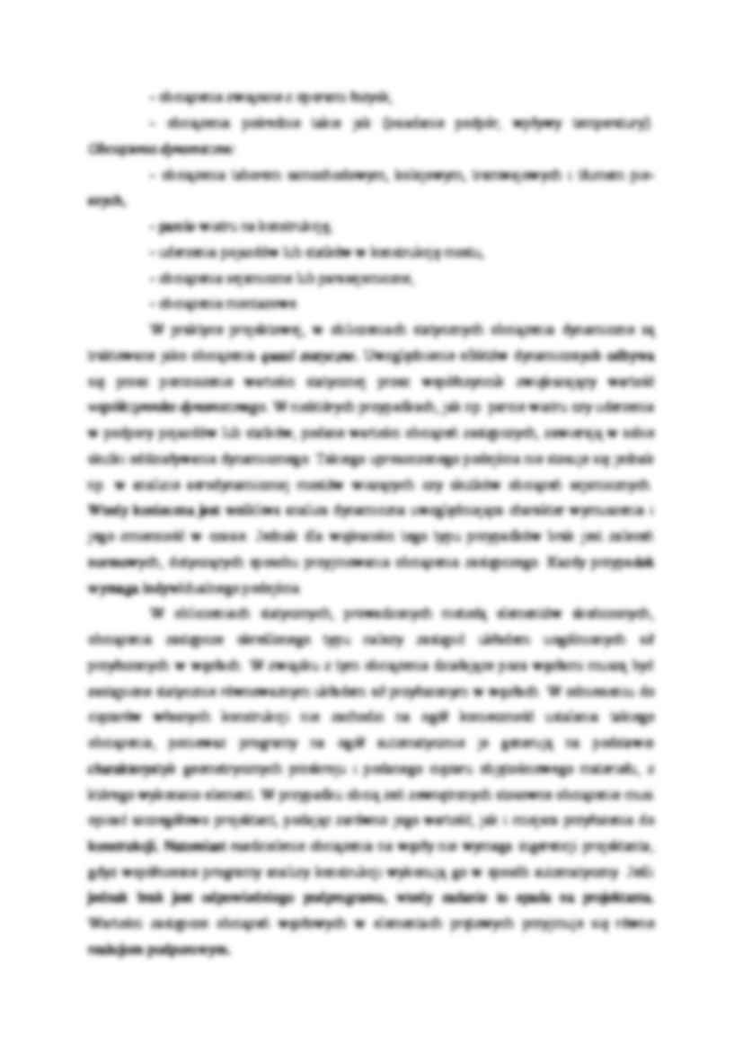 Model obciążeń konstrukcji - wykład - strona 2