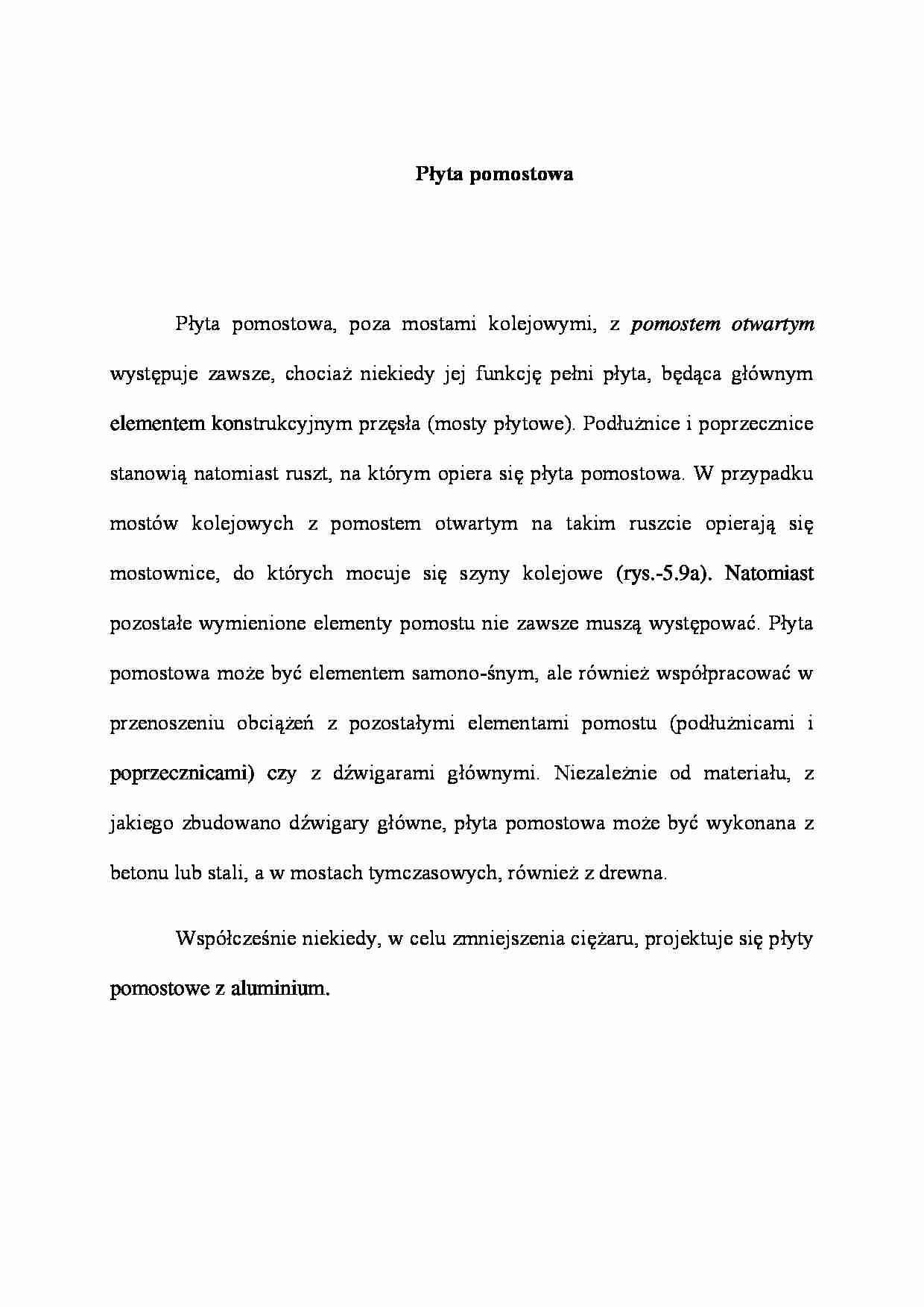 Płyta pomostowa - wykład - strona 1