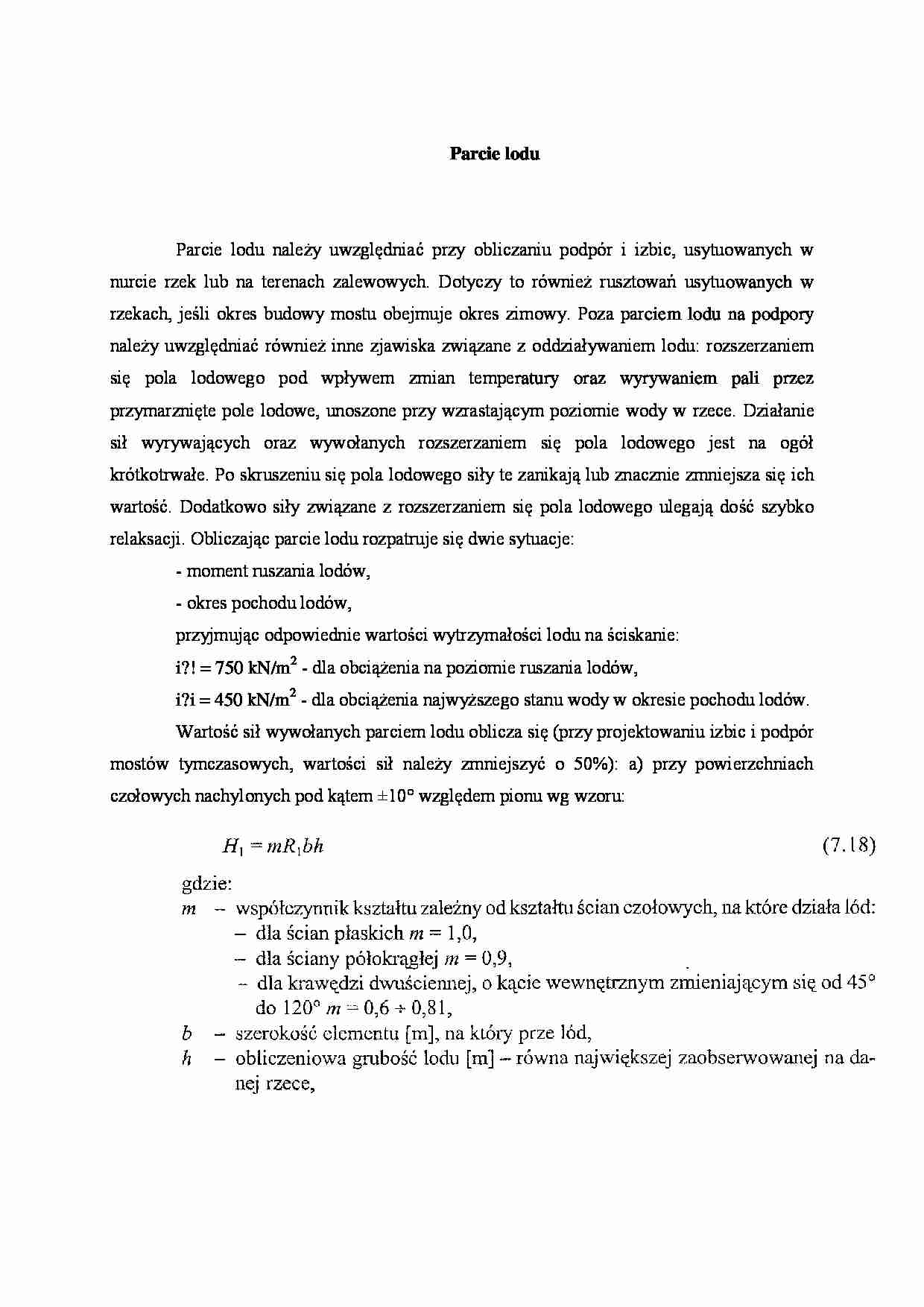 Parcie lodu - wykład - strona 1
