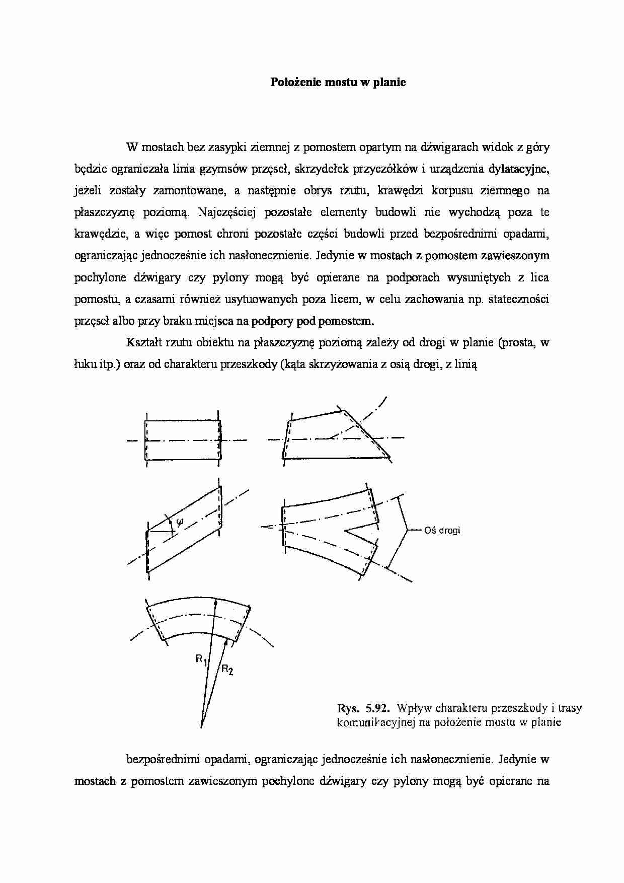 Położenie mostu w planie - wykład - strona 1