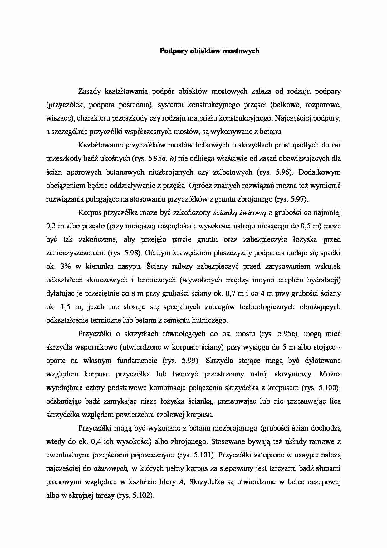 Podpory obiektów mostowych - wykład - strona 1