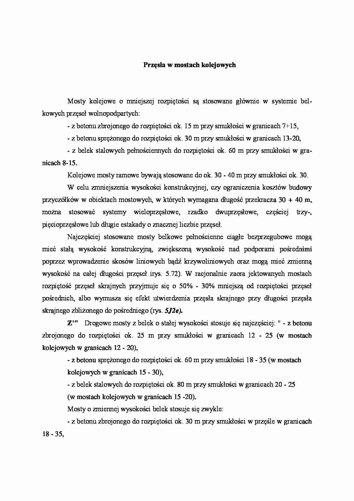 Przęsła w mostach kolejowych - wykład - strona 1