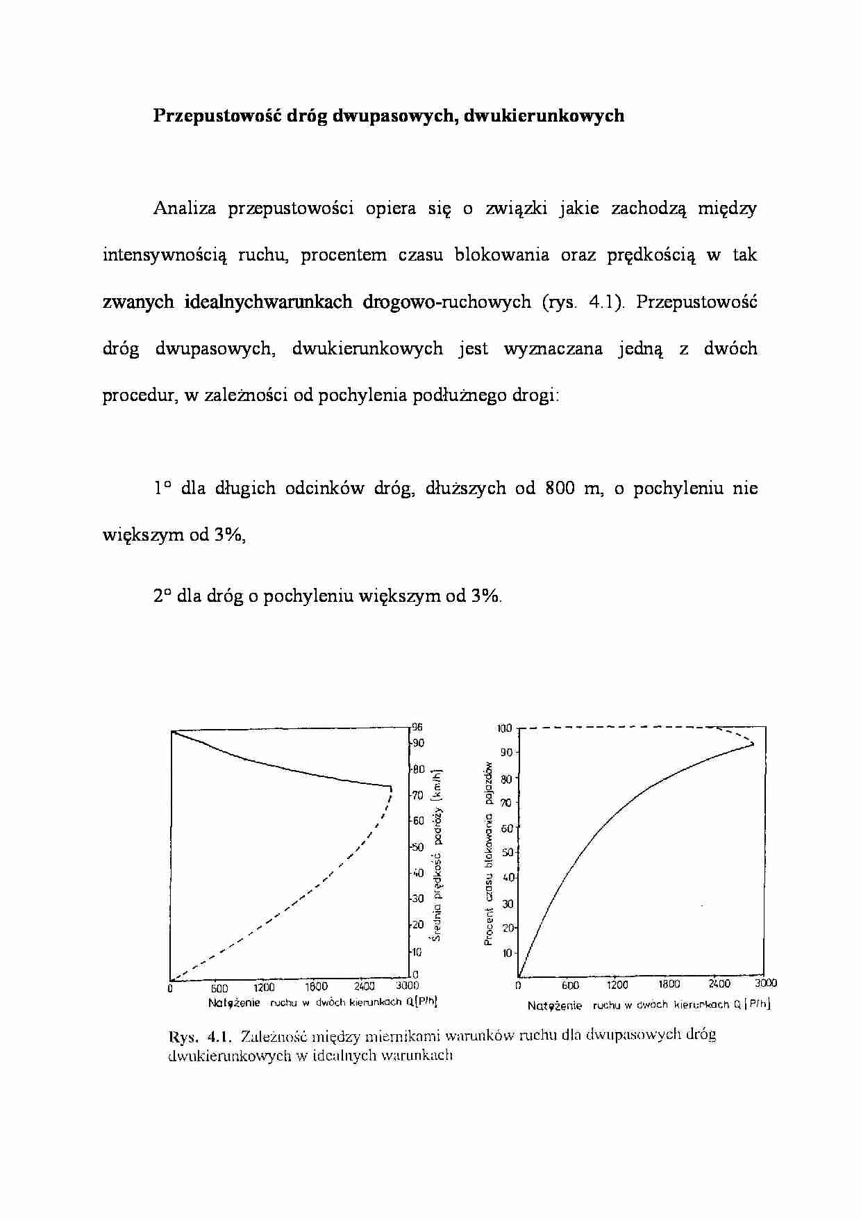 Przepustowość dróg dwupasowych - wykład - strona 1