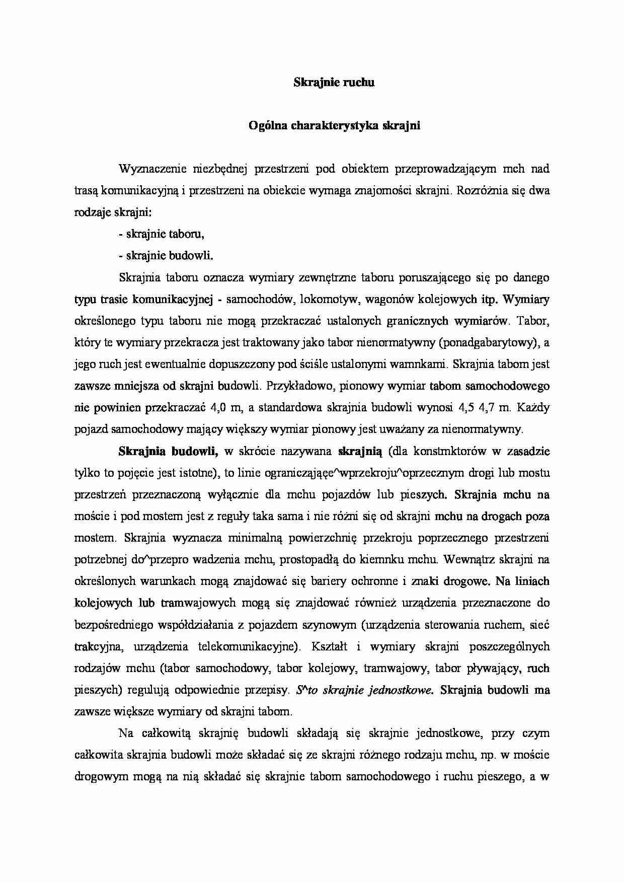 Ogólna charakterystyka skrajni - wykład - strona 1