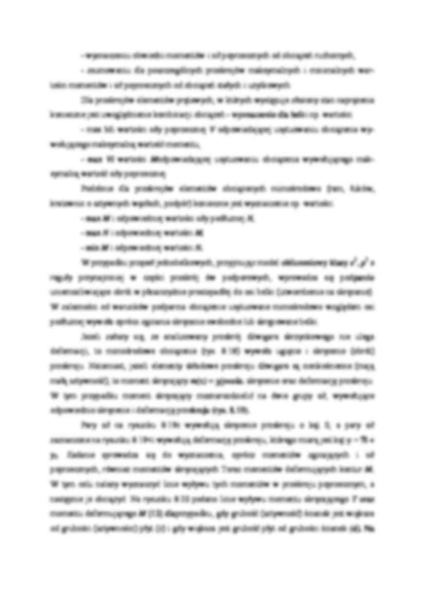 Zasady wyznaczania sił wewnętrznych - wykład - strona 2