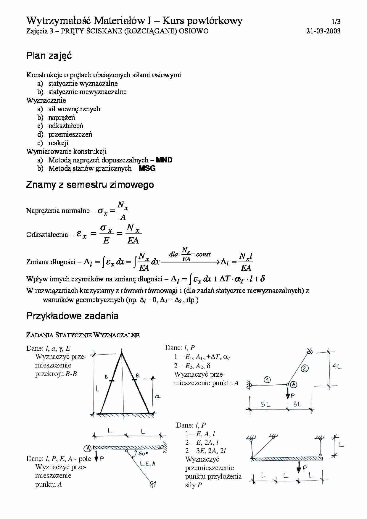 Pręty ściskane osiowo-opracowanie - strona 1