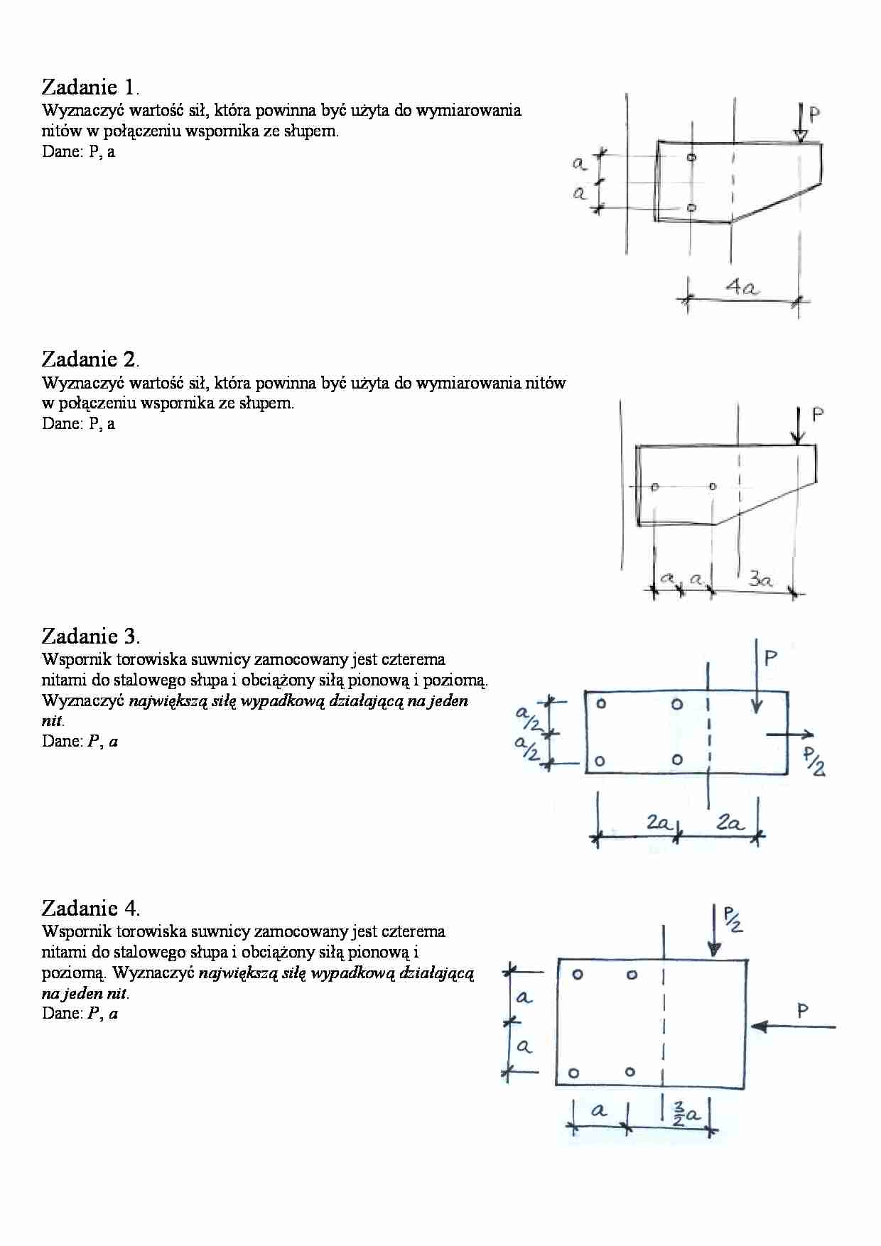 Siły wypadkowe-zadania - strona 1