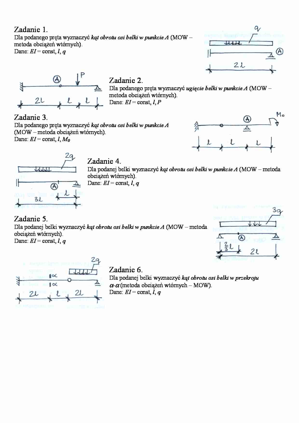Kąt obrotu belki-zadania - strona 1