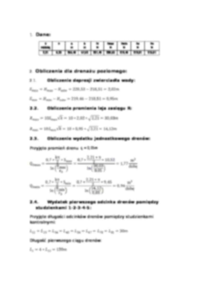 Odwodnienie wykopu fundamentowego-opracowanie - strona 2