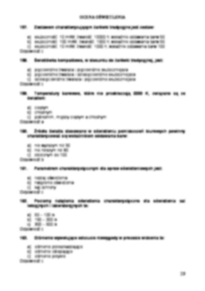 Ocena oświetlenia-pytania - strona 2