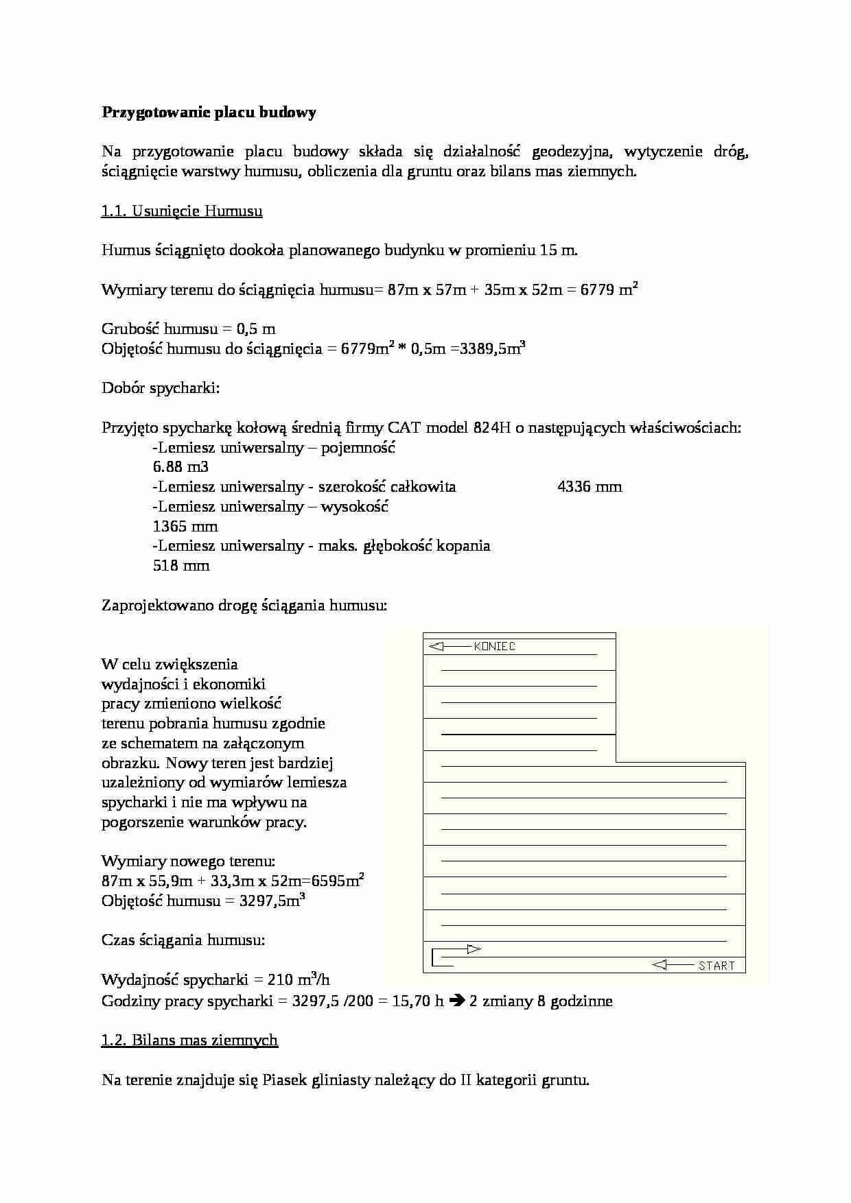 Przygotowanie placu budowy-opracowanie - strona 1