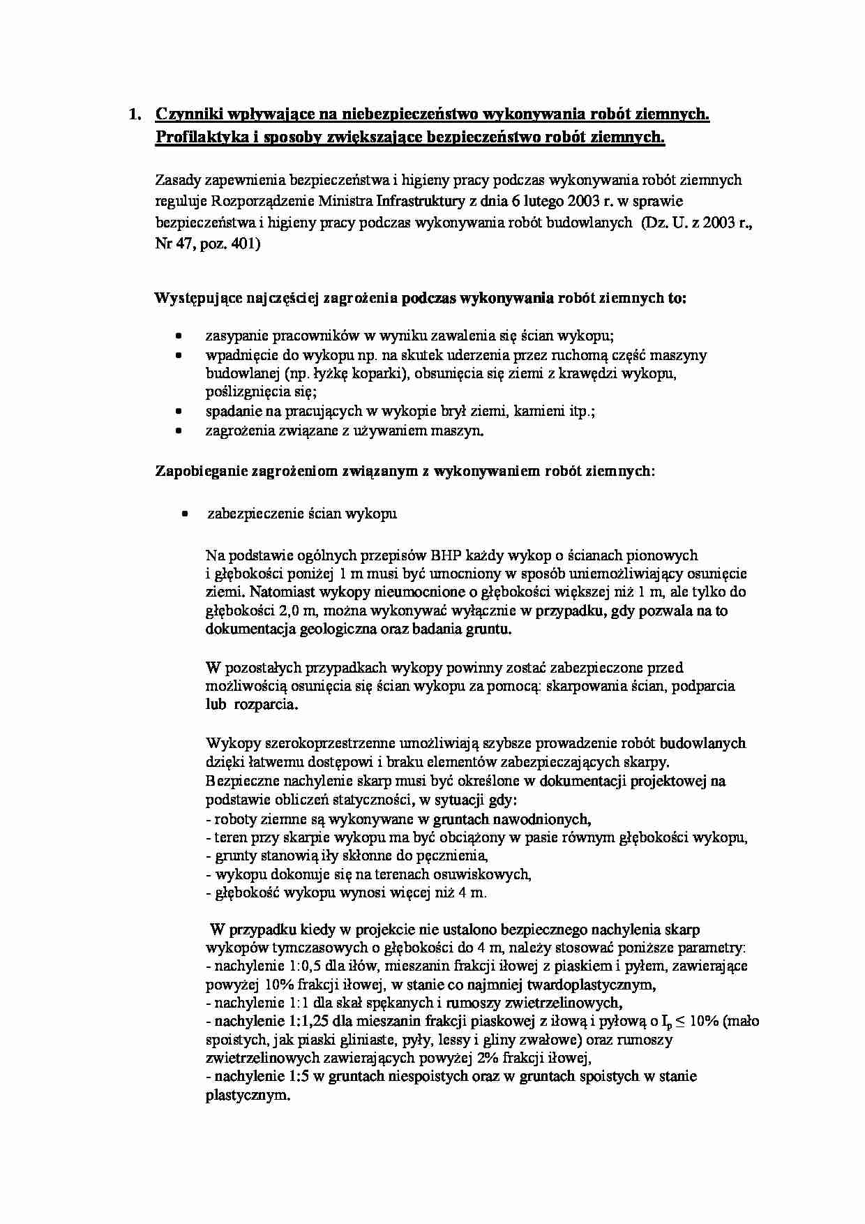 Wykopy-opracowanie - strona 1