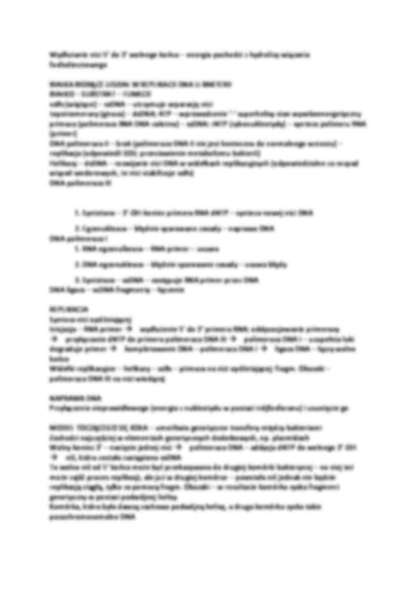 Przepływ informacji u mikroorganizmów-opracowanie - strona 2