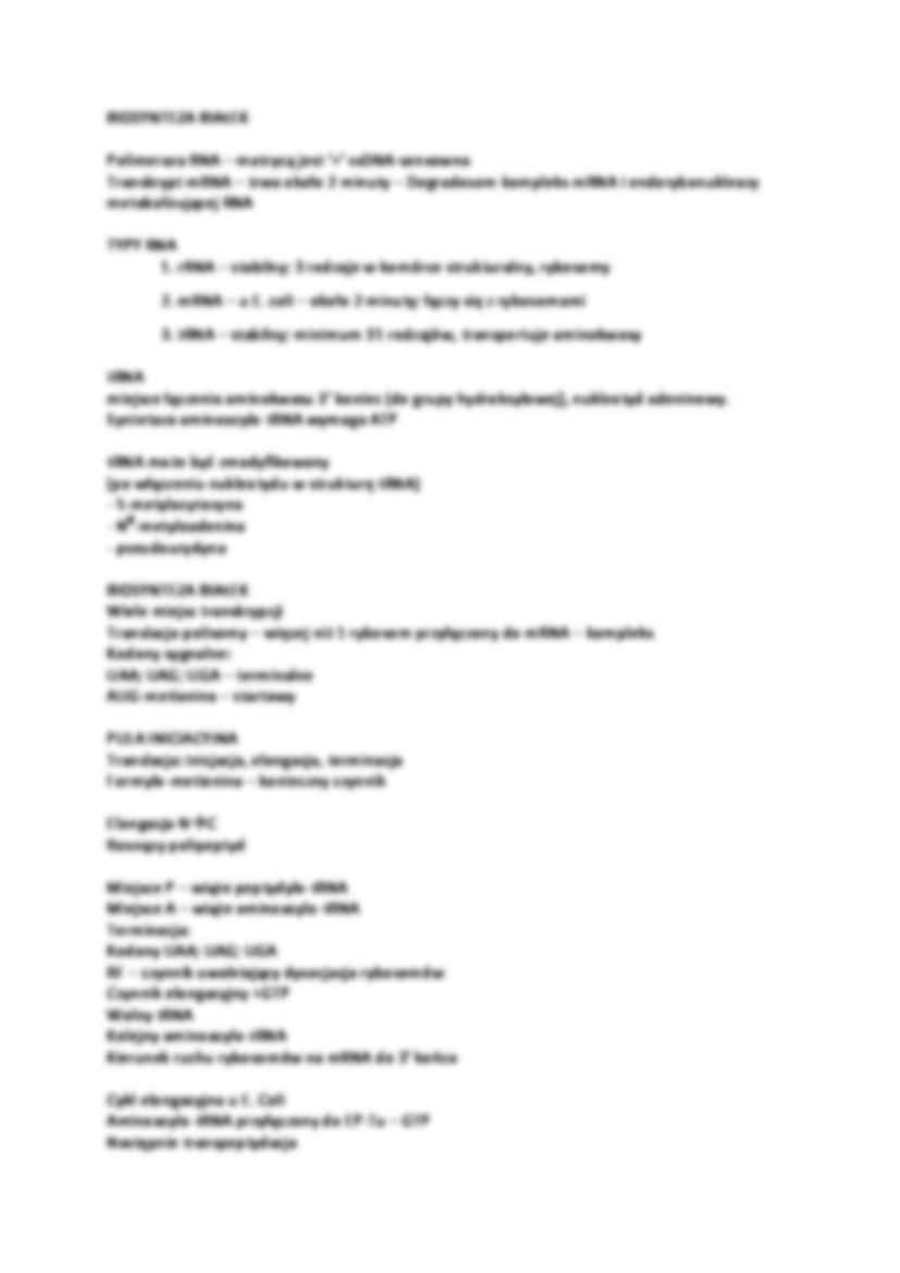 Przepływ informacji u mikroorganizmów-opracowanie - strona 3