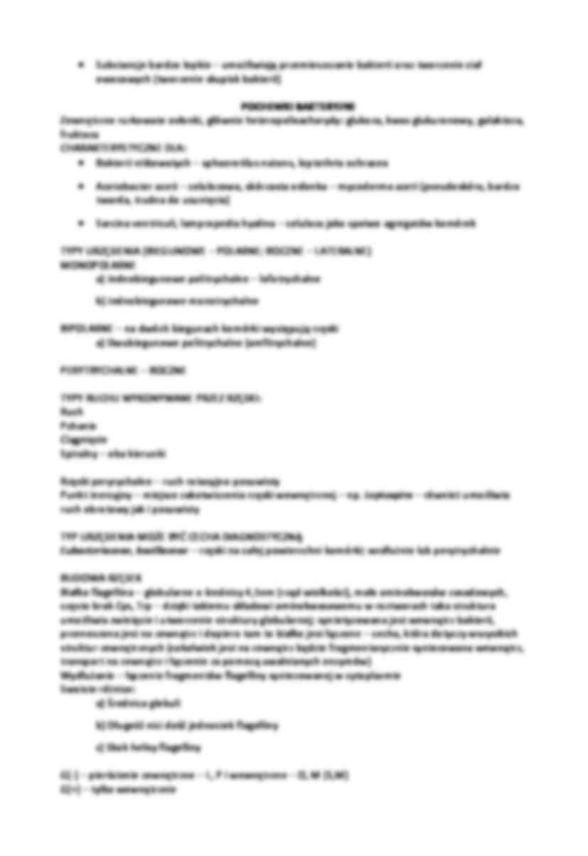 Schemat budowy komórki procaryota-opracowanie - strona 3