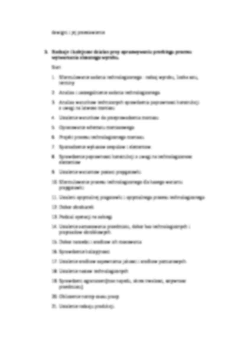 Projektowanie procesów technologicznych-opracowanie zagadnień - strona 2