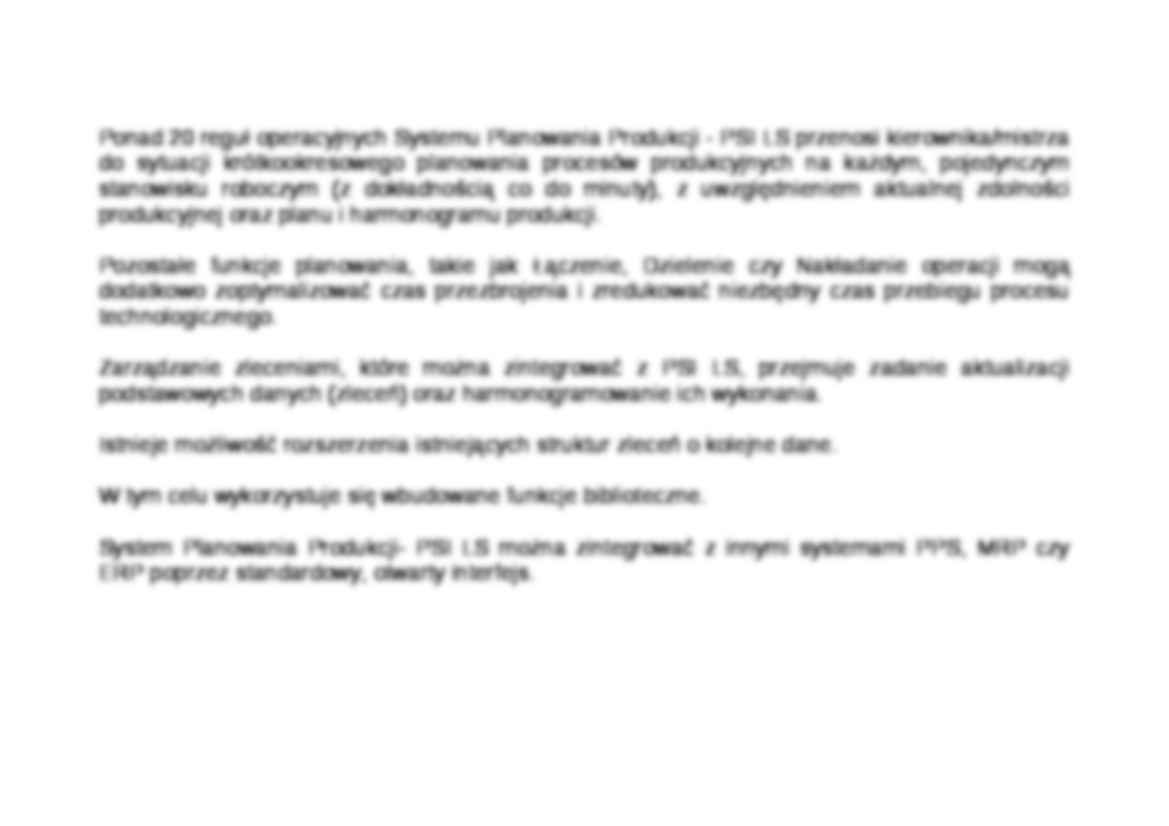 System Planowania Produkcji - PSI LS-opracowanie - strona 3