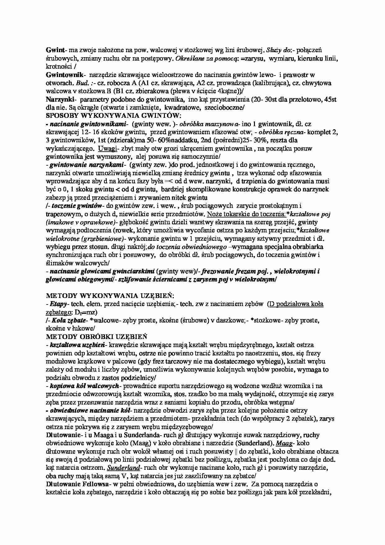 Gwintowanie-opracowanie - strona 1