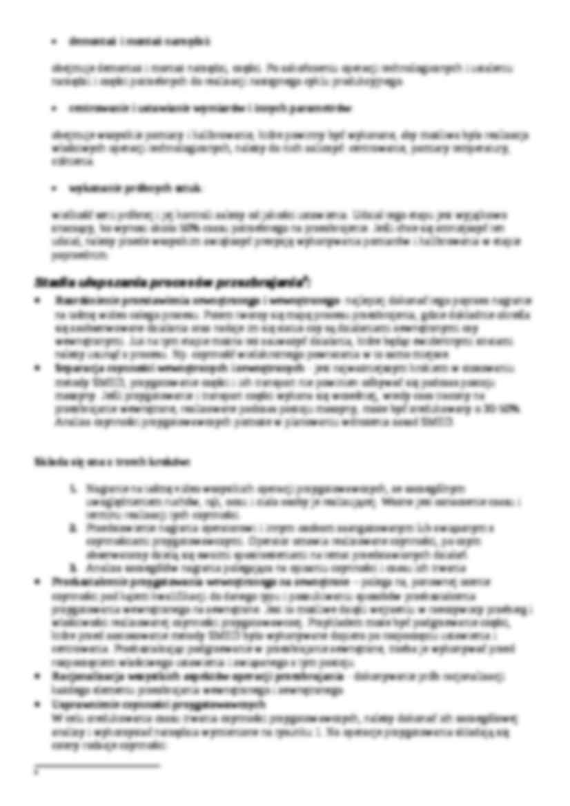 Metoda SMED-opracowanie - strona 2