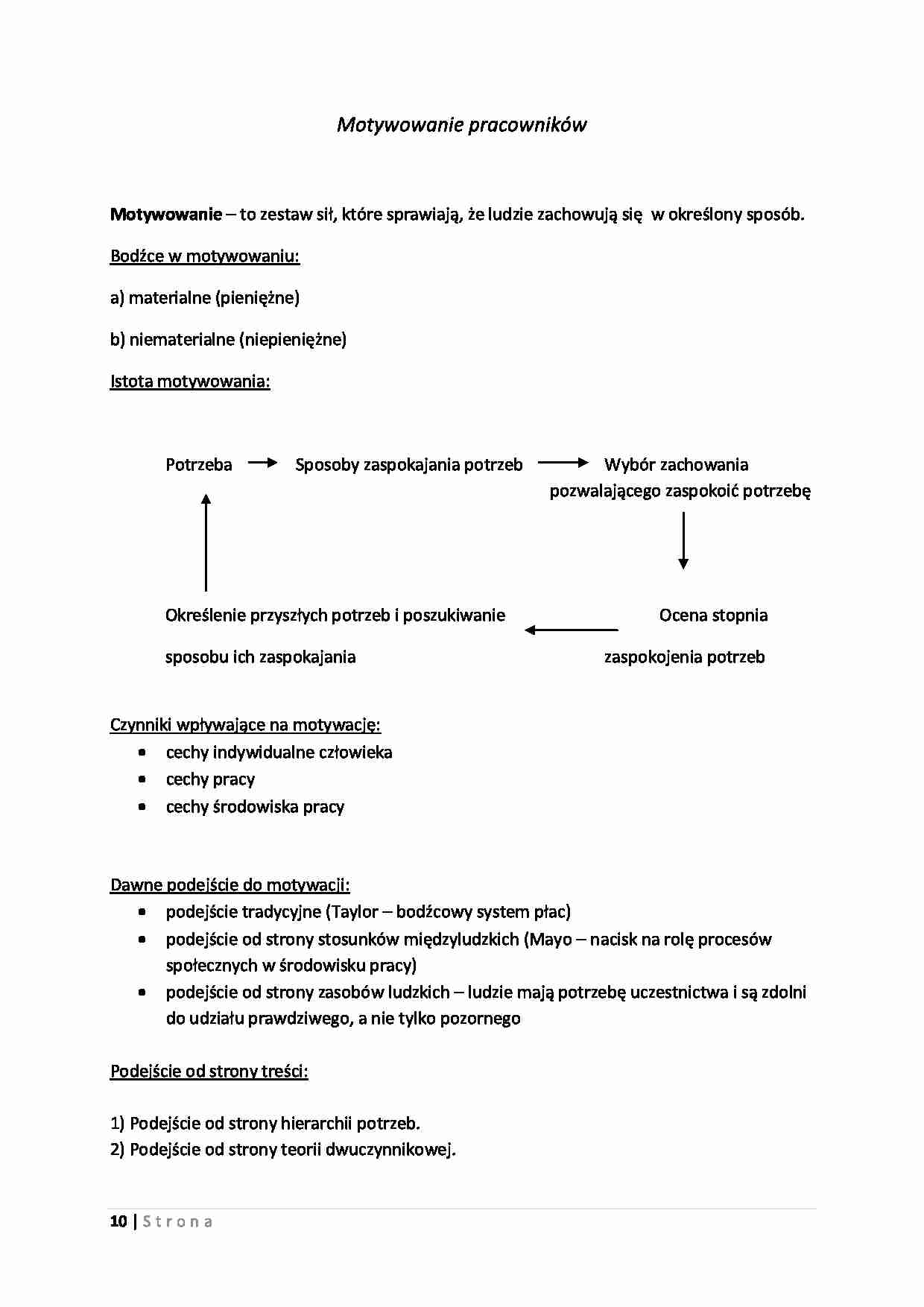 Motywowanie pracowników-opracowanie - Teoria ERG - strona 1