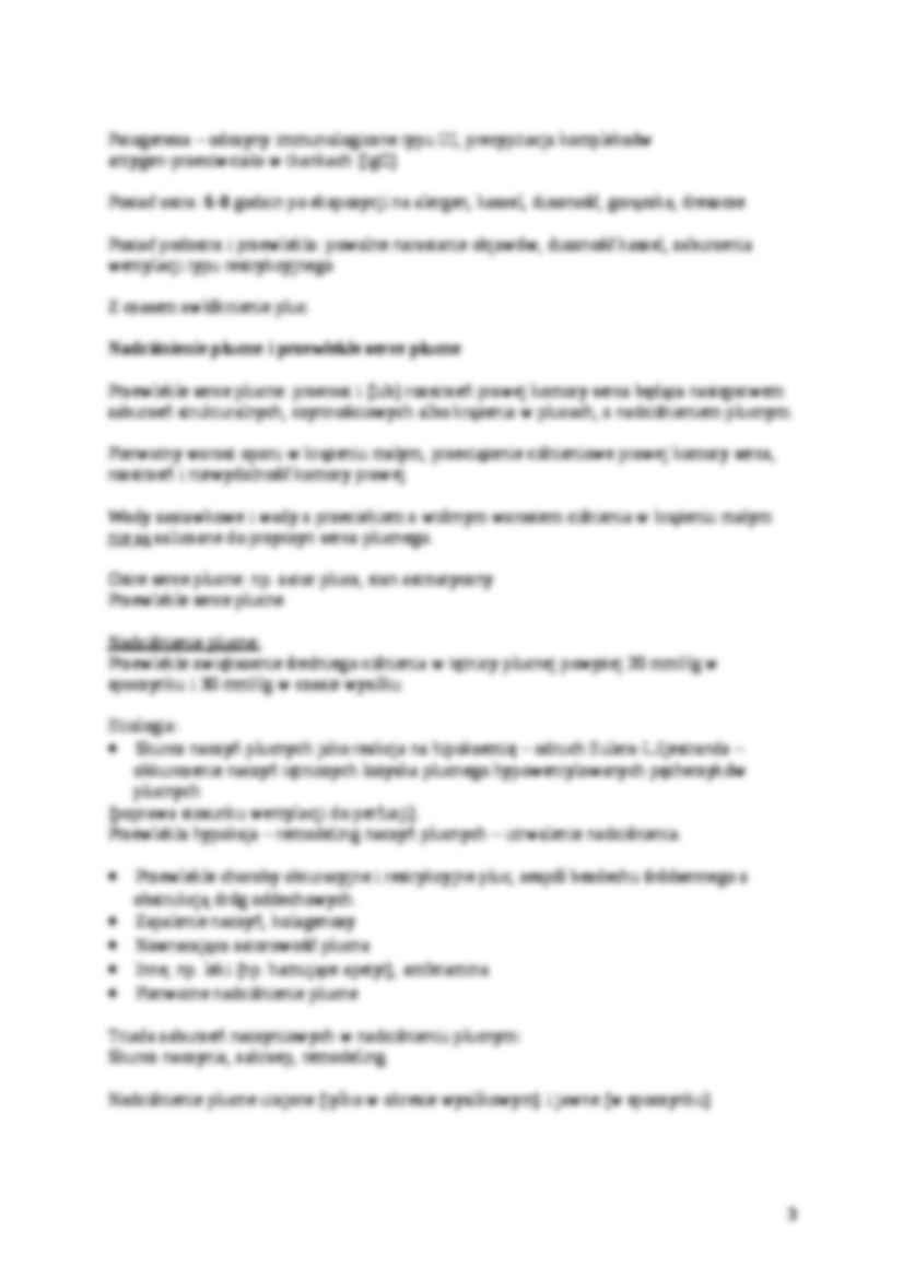 Choroby układu oddechowego-opracowanie - strona 3