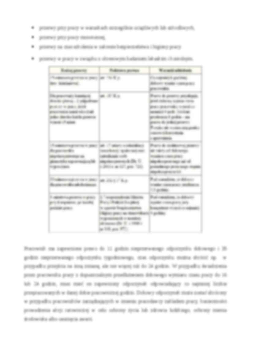 Przerwy w pracy, praca zmianowa-opracowanie - strona 2