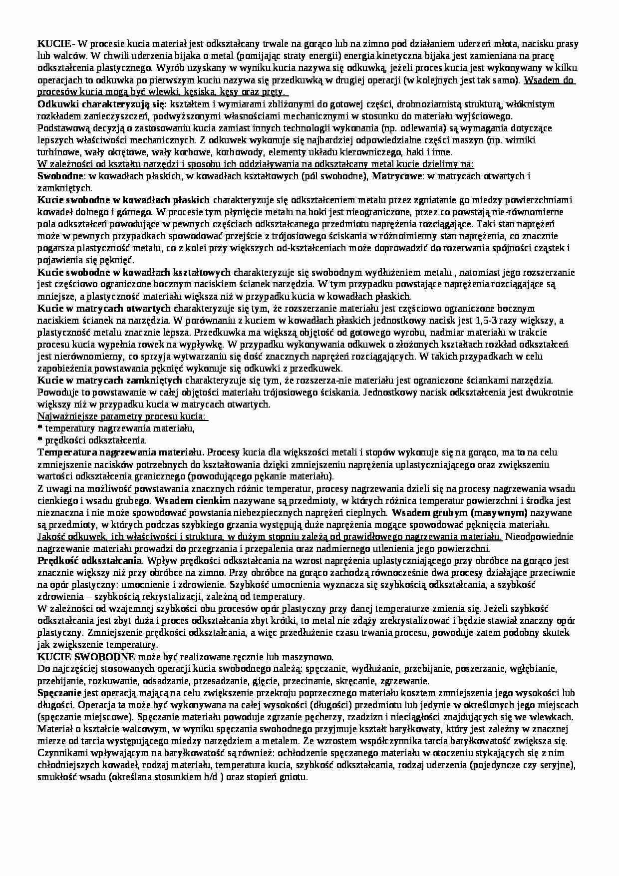 Kucie-opracowanie - strona 1