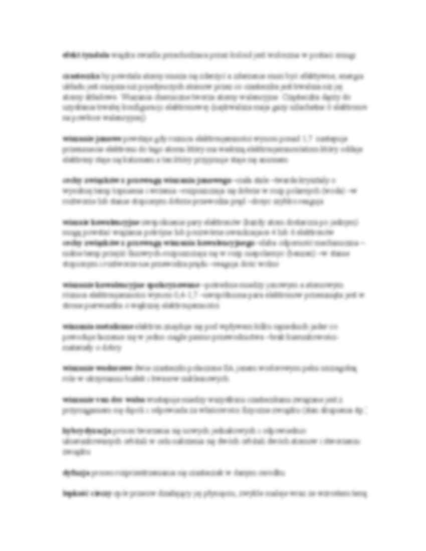 Chemia ogólna-opracowane zagadninia na kolowium - strona 2